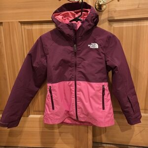 The North Face Freedom Triclimate Two-Tone Jacket in Pink and Boysenberry.